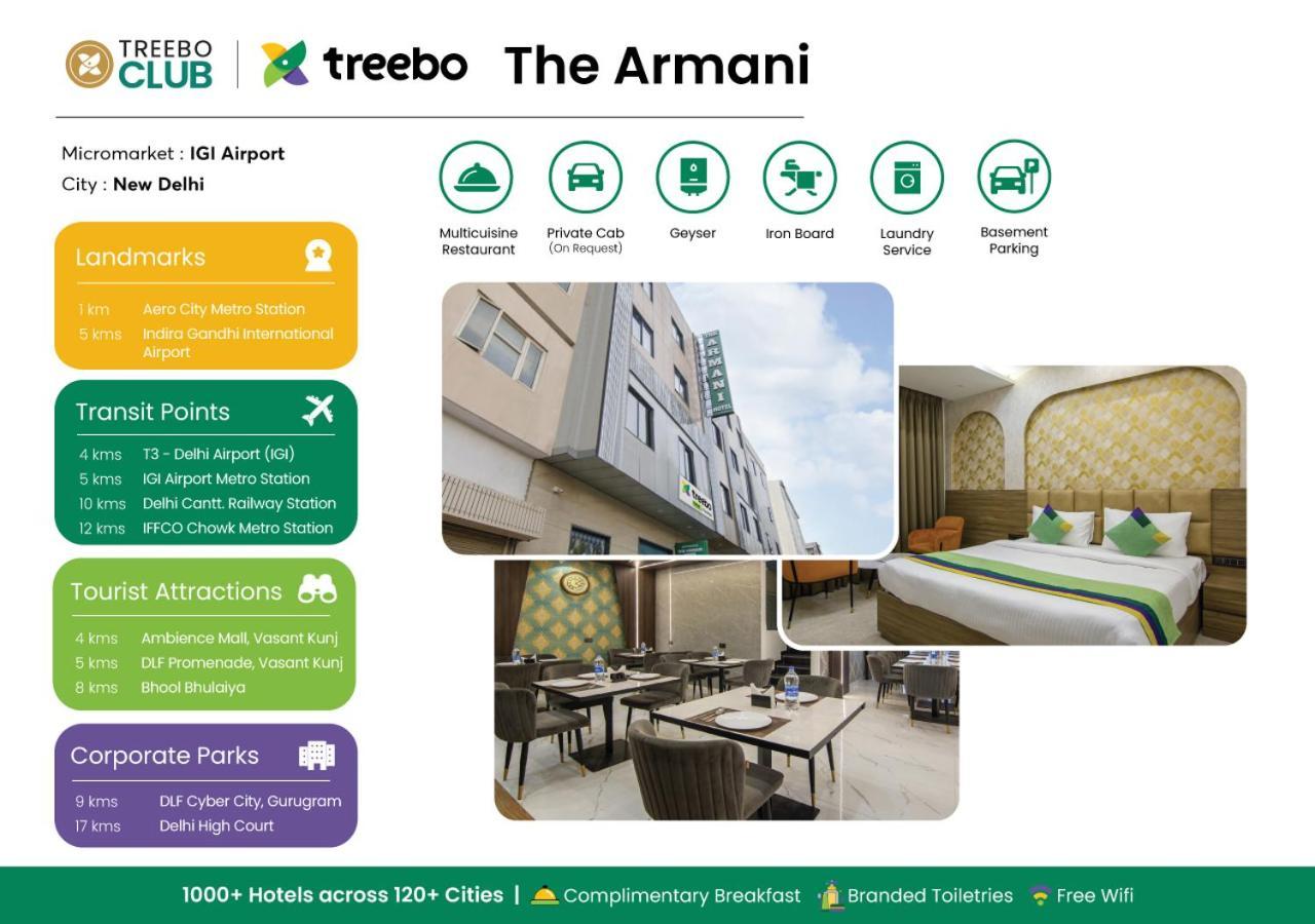 Treebo The Armani Near Igi Airport Hotel Nova Deli Exterior foto